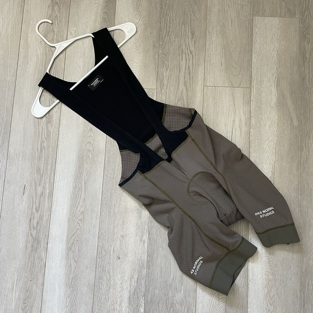 Pas Normal Studios Mechanism Bib mens Tan (large) cycling bike activewear